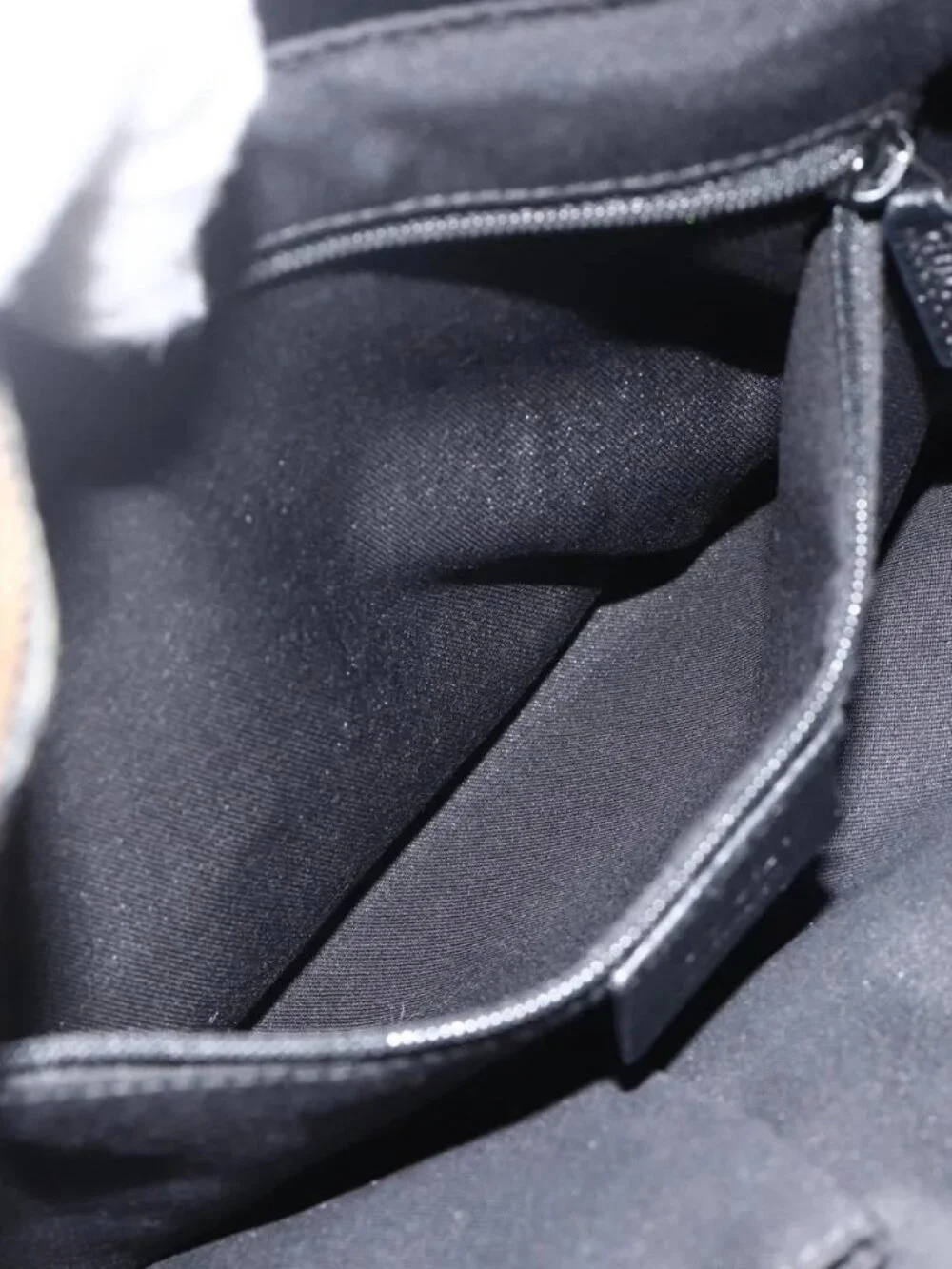 GUCCI GG Canvas Tote Bag Black Silver 139552 Auth YKZ351